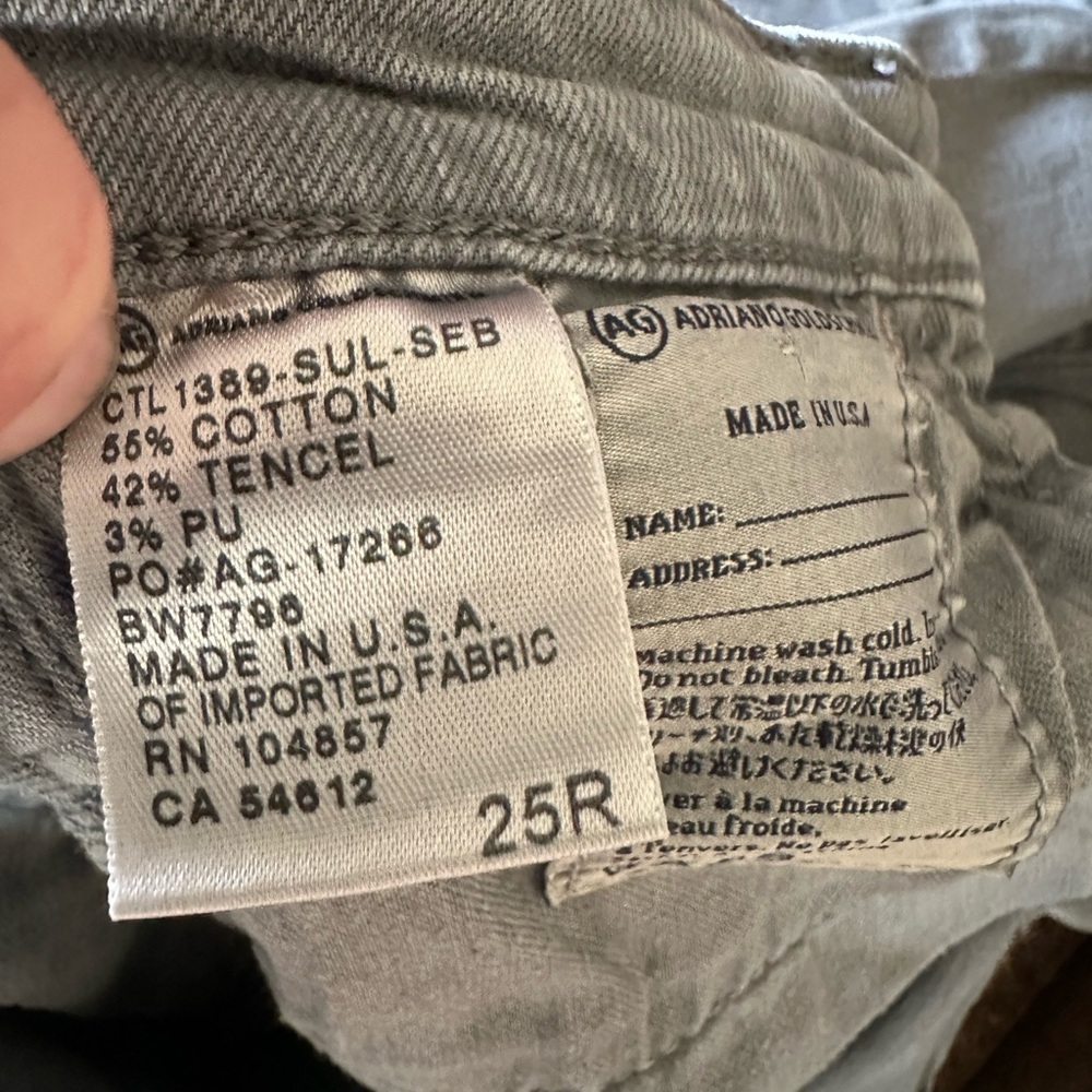 Adriano Goldschmied- The legging ankle, super skinny ankle, jeans size 25R - Picture 6 of 9